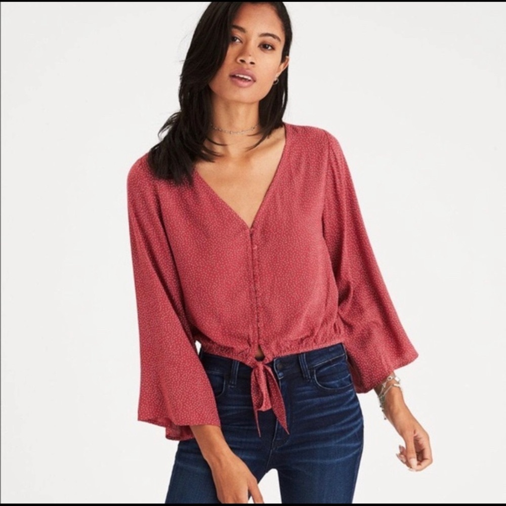 American Eagle Outfitters Tie Top